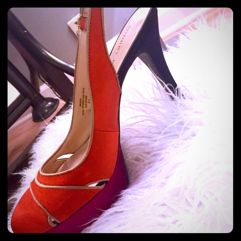 Audrey Brooke Satin Heels
