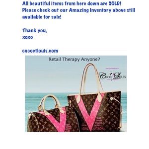 SOLD FROM HERE DOWN. ALL SOLD ITEMS