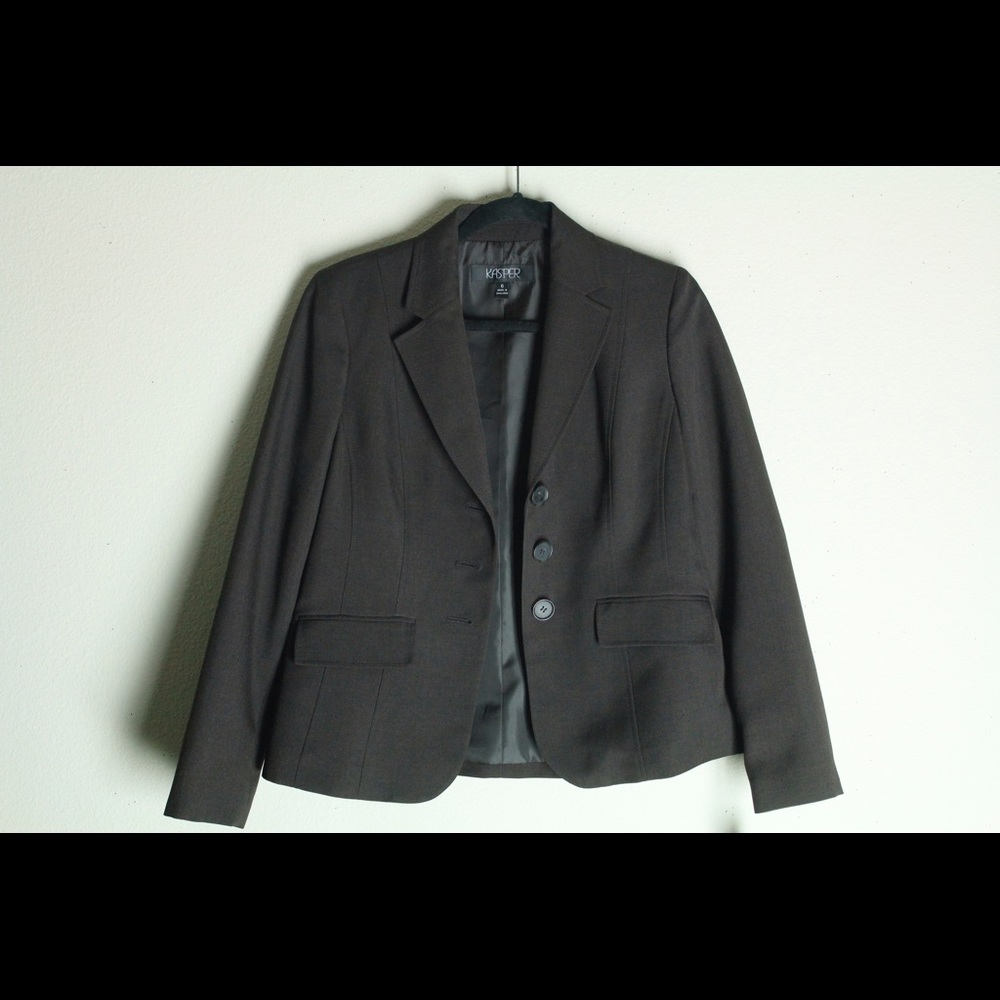 Kasper Blazer Black Size:6 NWT