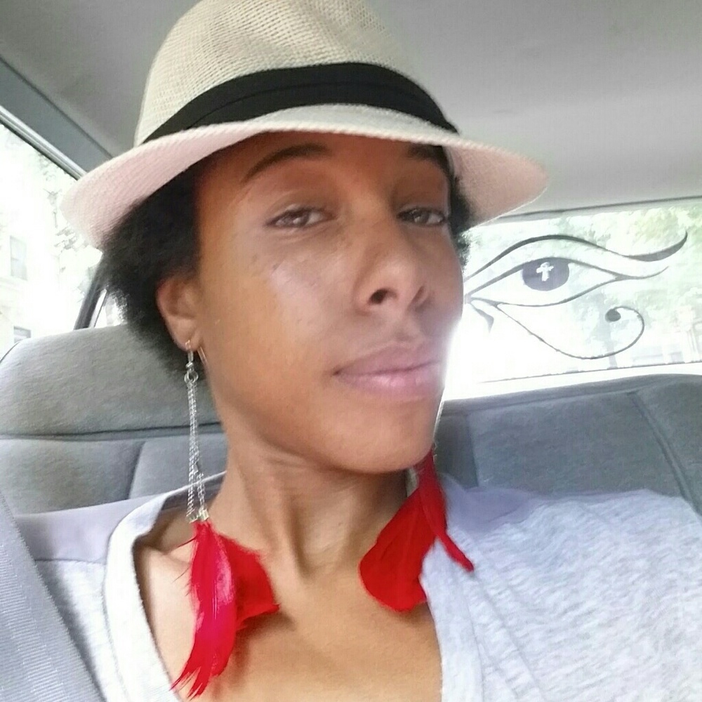 Brim! Feux Feather Red Earrings! Being Myself!