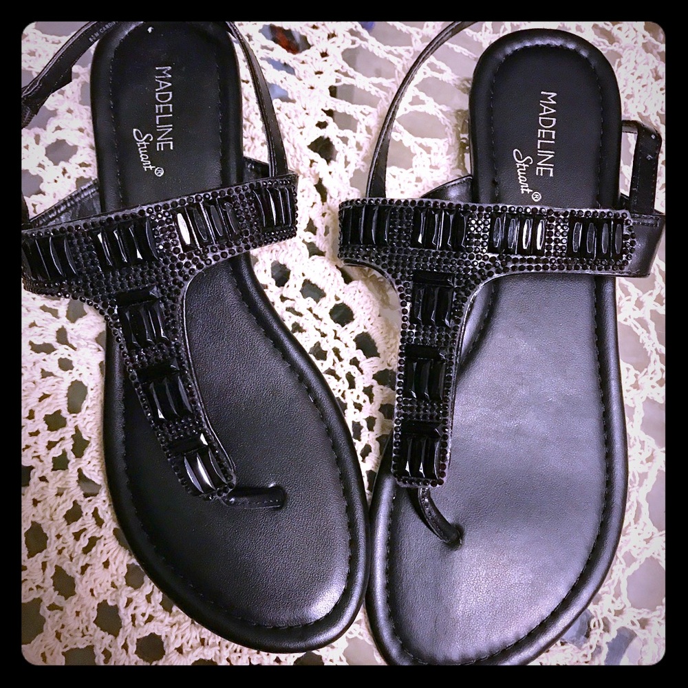 Rhinestone strappy sandals