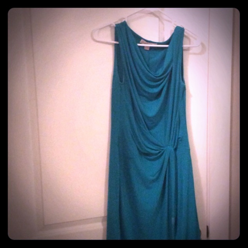 Teal Michael Kors "Side Knot" Dress! Size Small!