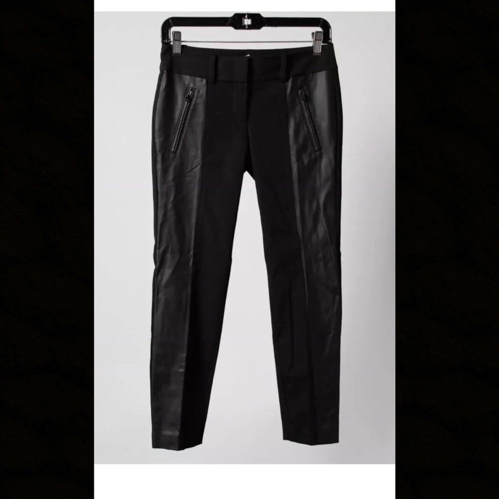 Ann Taylor black cotton bland skinny pants size 0