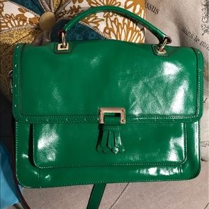 Antonio Melani Kelly green attaché case