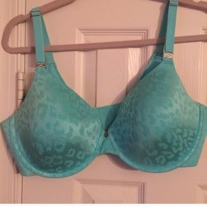 Maidenform blue printed lightly padded bra