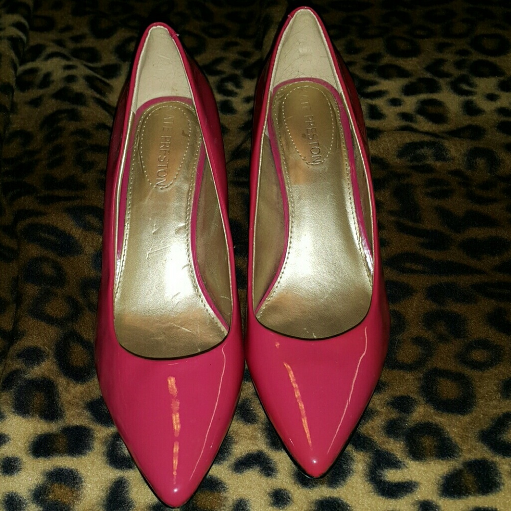 Pink Patent Leather Pumps