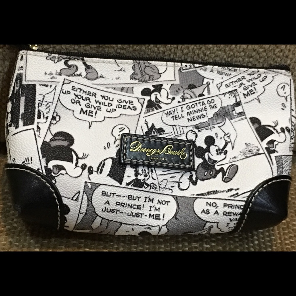 Disney Dooney & Bourke Comic Strip cosmetic bag