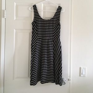 Black and White Striped Dress