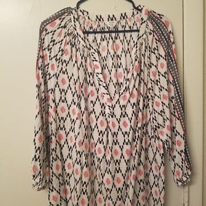 V-neck Printed Tunic