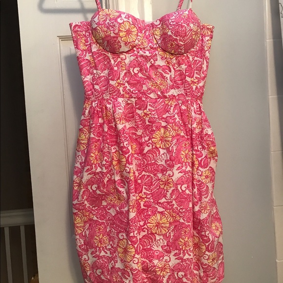 Lilly Pulitzer Georgie dress in Chum Bucket Size 2 - Picture 1 of 4