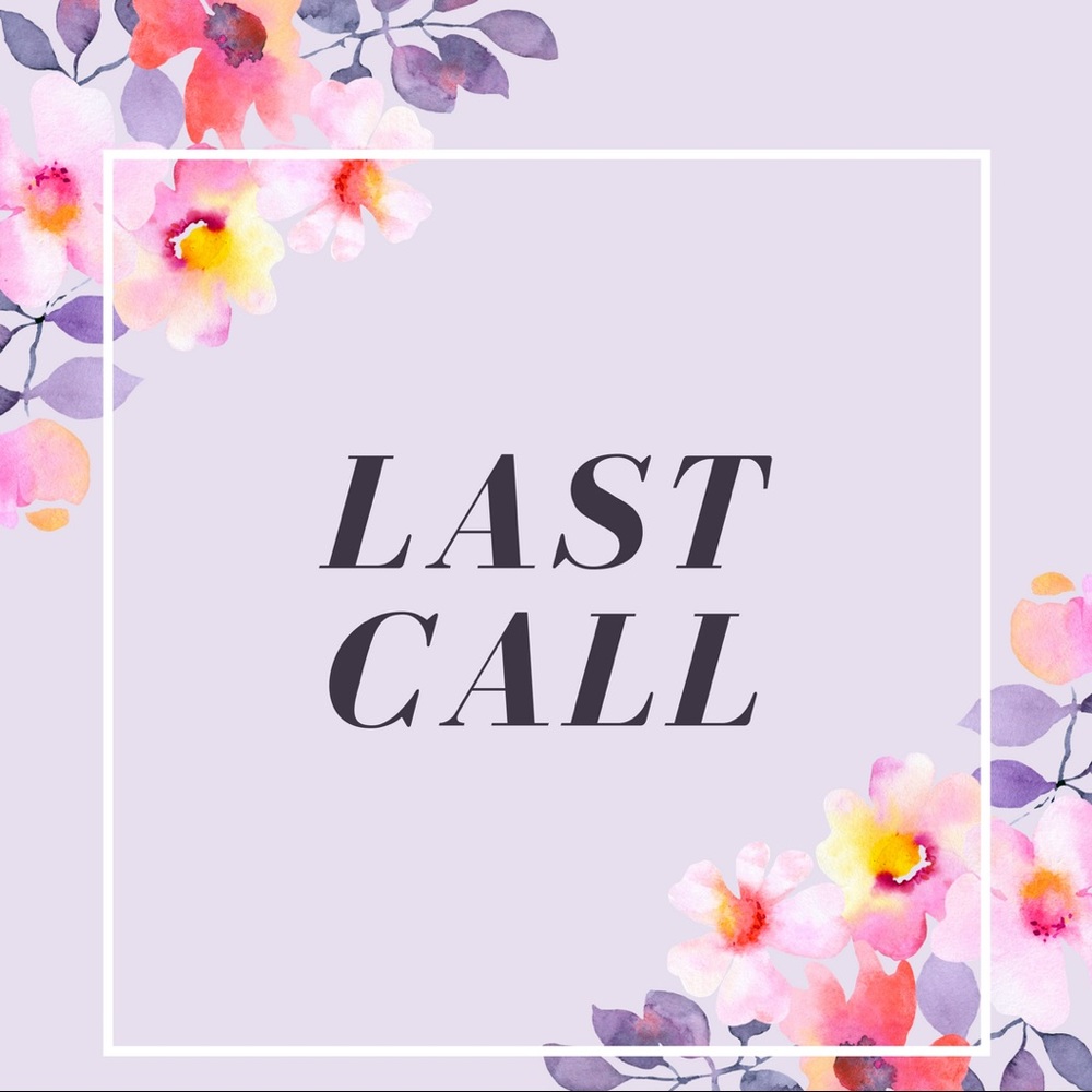 Last Call! Final Sale or Donating Soon