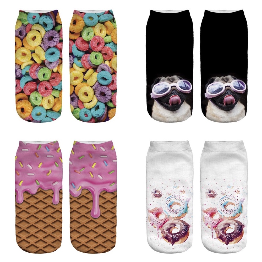 3D Ankle socks