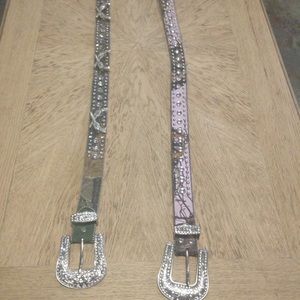 Camo rhinestone belts
