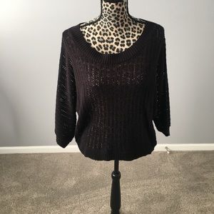 Black summer sweater 3/4 sleeves