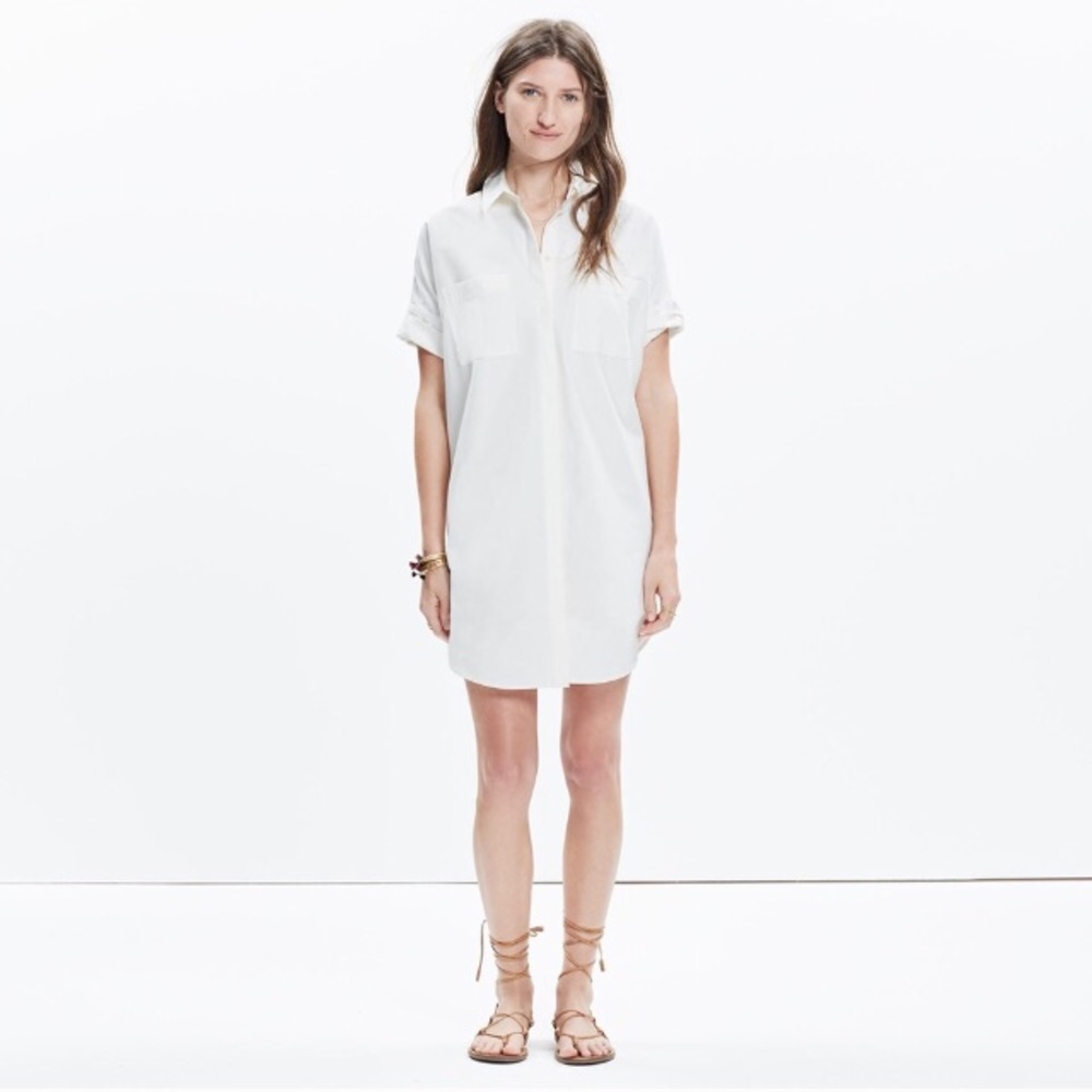 Madewell Courier Button Up Shirt Dress