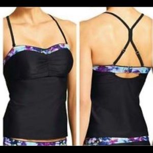 Athleta Bandeau Tankini Swimsuit