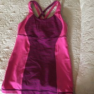 Bright pink Lululemon top
