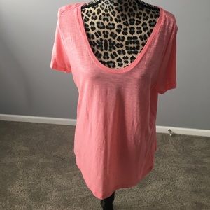 Halogen peach colored tee