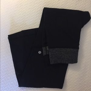 LULULEMON ASTRO PANTS FOLD DOWN SIZE 4