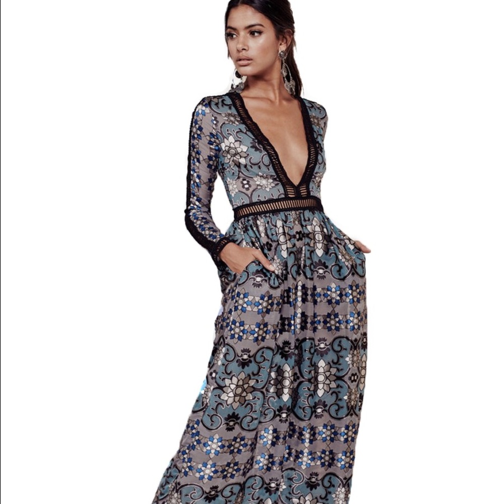 NWTs For Love and Lemons Maxi Dress