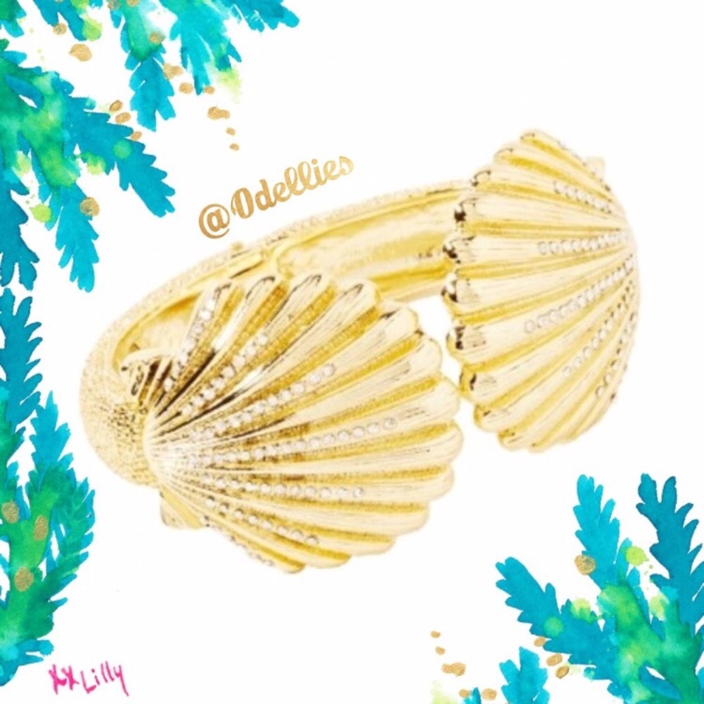 Lilly Pulitzer Shell Cuff & Earrings Brand NEW
