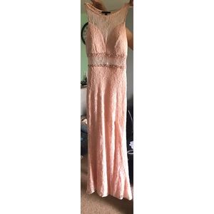Pink long dress