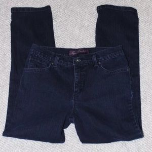 Gloria Vanderbilt Amanda Dark Wash Straight Jeans