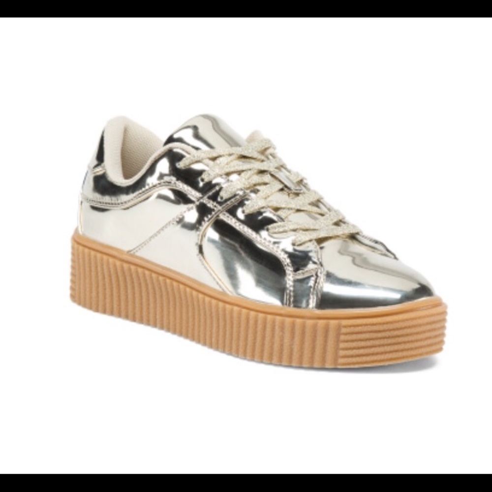 Metallic sneakers