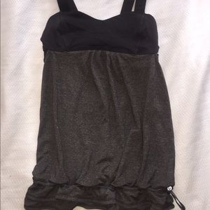 Lululemon black and gray tank top