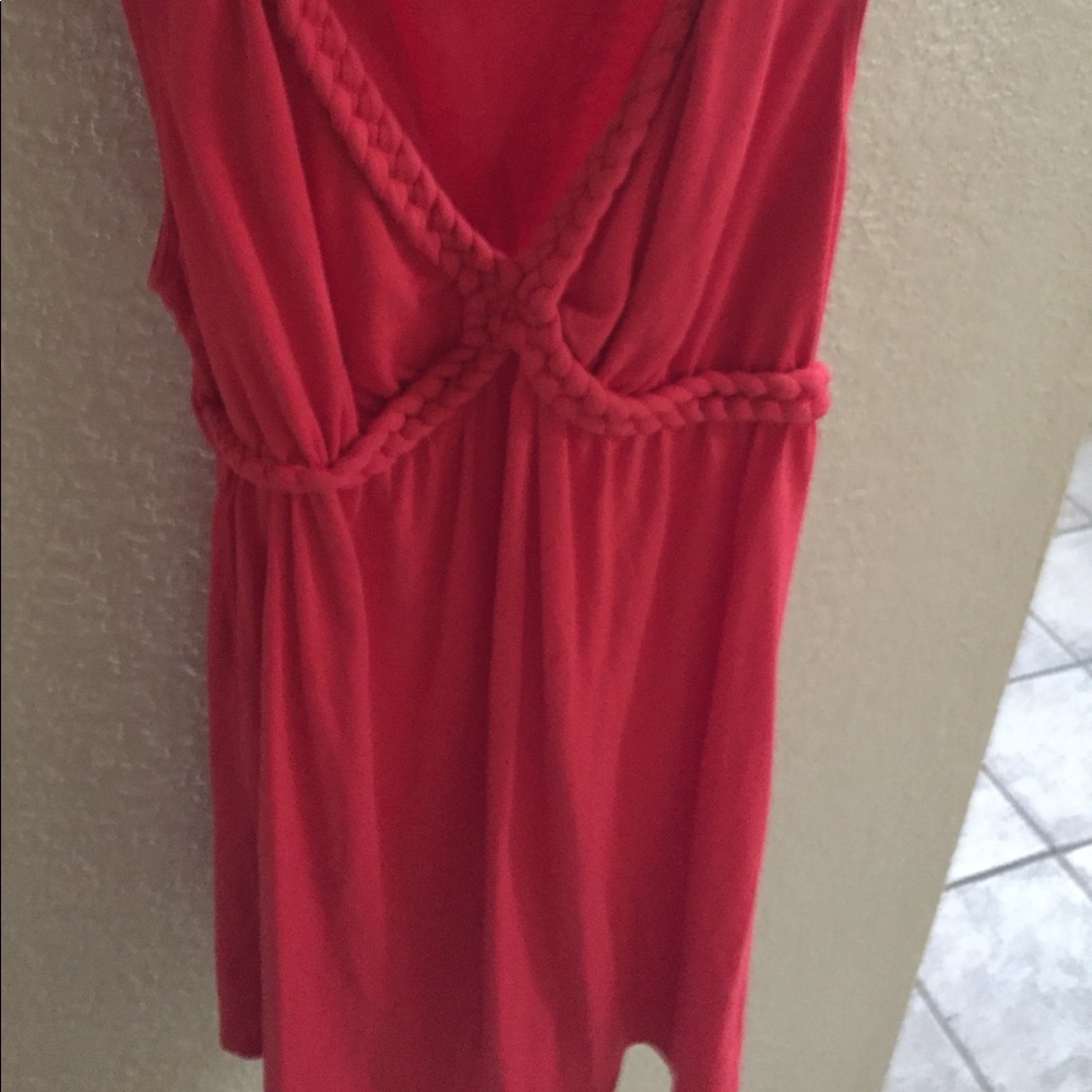 Red sleeveless top. Only worn once!