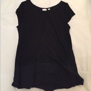 Solid Black Anthropologie Top