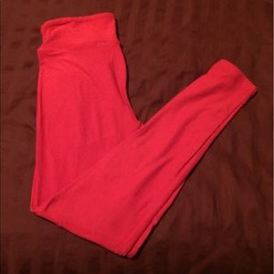 LulaRoe OS Brand New red leggings