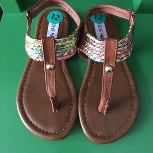 Steve Madden Girls Sandals Size 12
