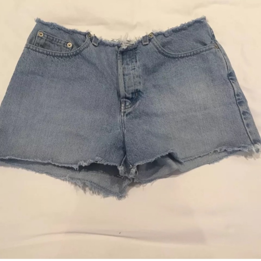 Old Navy Light Wash Button Fly Cut Off Shorts