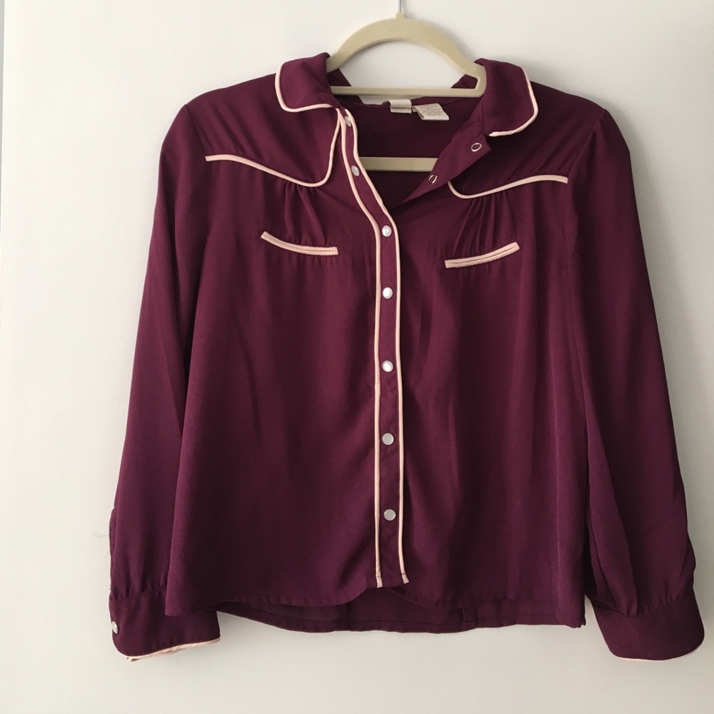 Maroon Blouse
