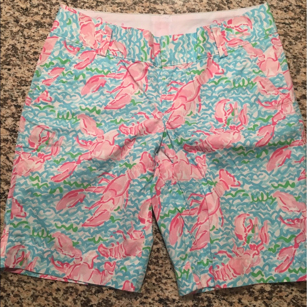 Lilly Pulitzer Lobstah Roll Chipper Shorts Size 2