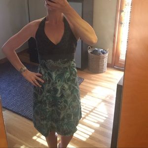 Athleta pack everywhere halter dress 2 blue gray