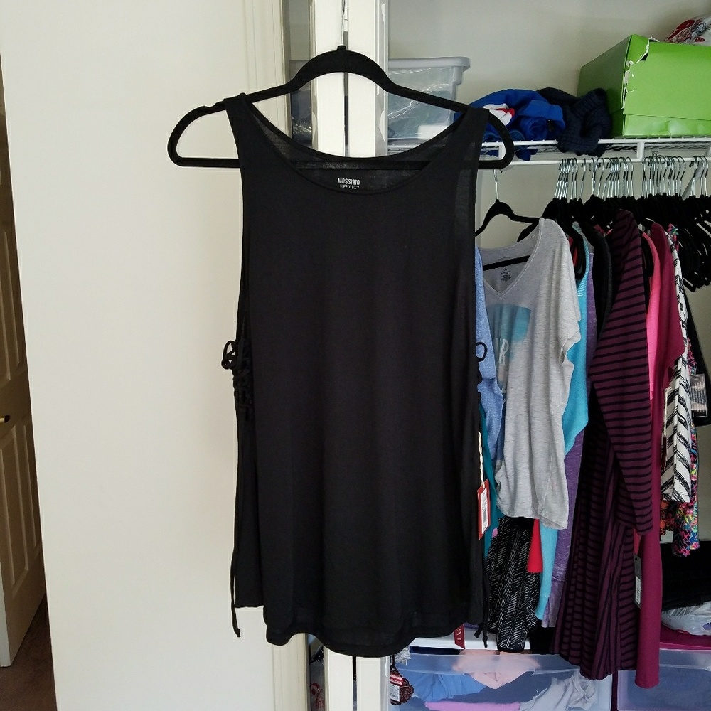 Black tank top