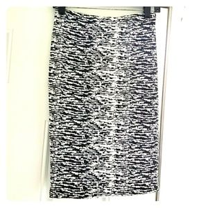 High waisted pencil skirt