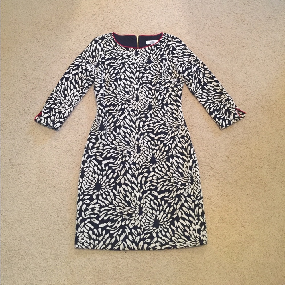 Badgley Mischka Black and White Dress Size 10