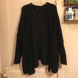 Free People Black Cardigan