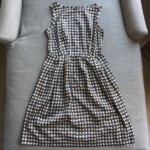 Banana Republic silk blend dress - check print