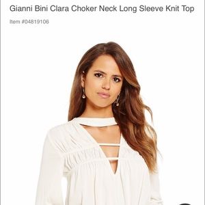 Choker neck top mauve