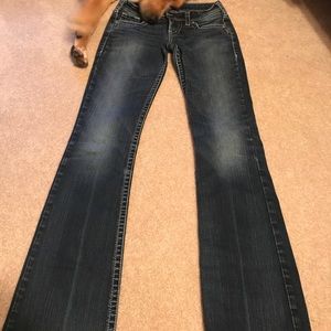 Silver jeans! Tuesday Fit. Size 25 by 35