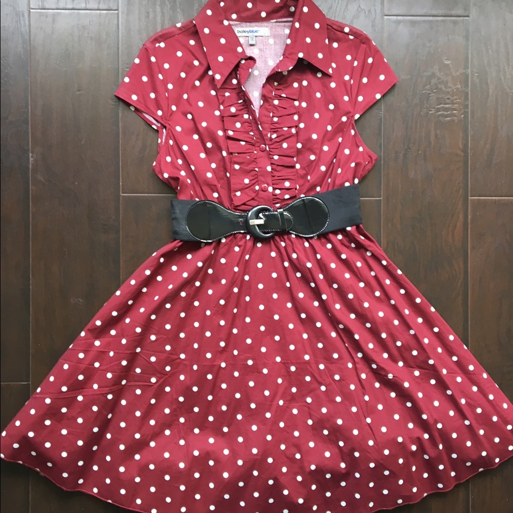 Vintage style flare dress.