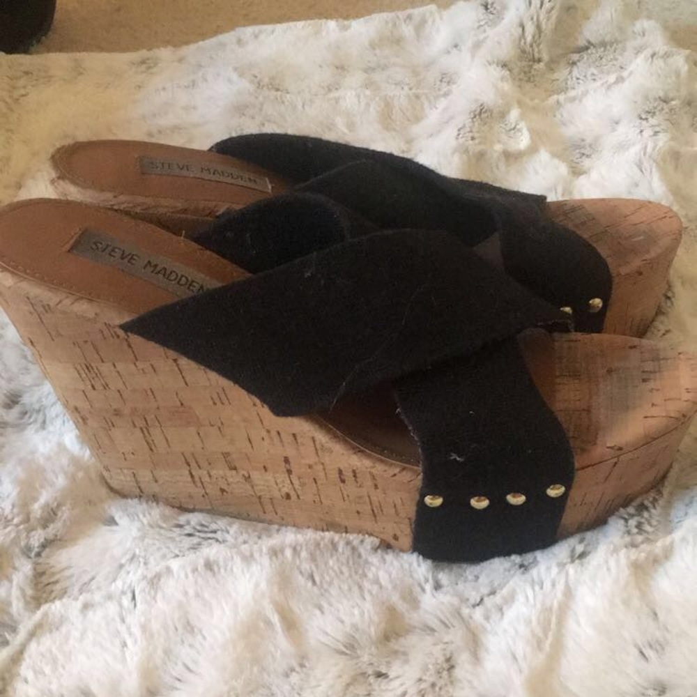 Steve Madden slip on wedges