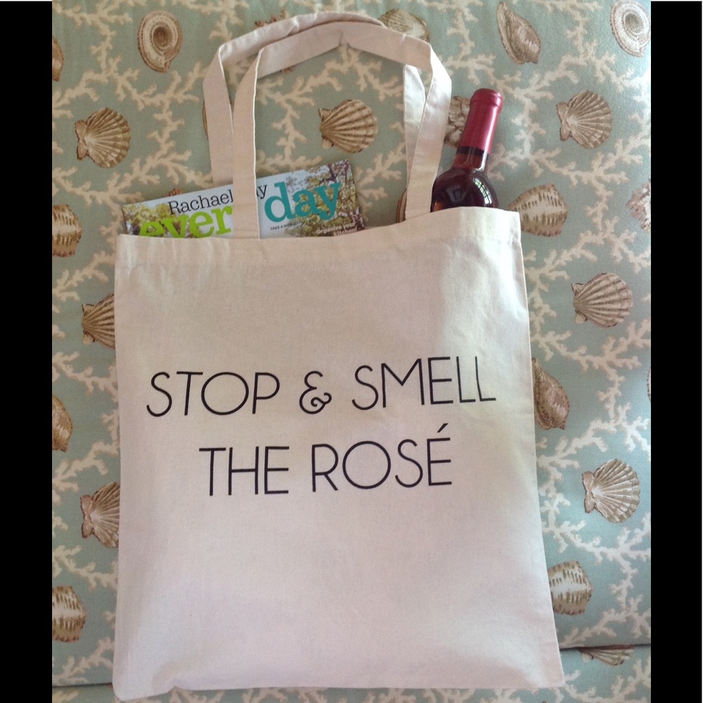 'Stop & Smell The Rose' tote