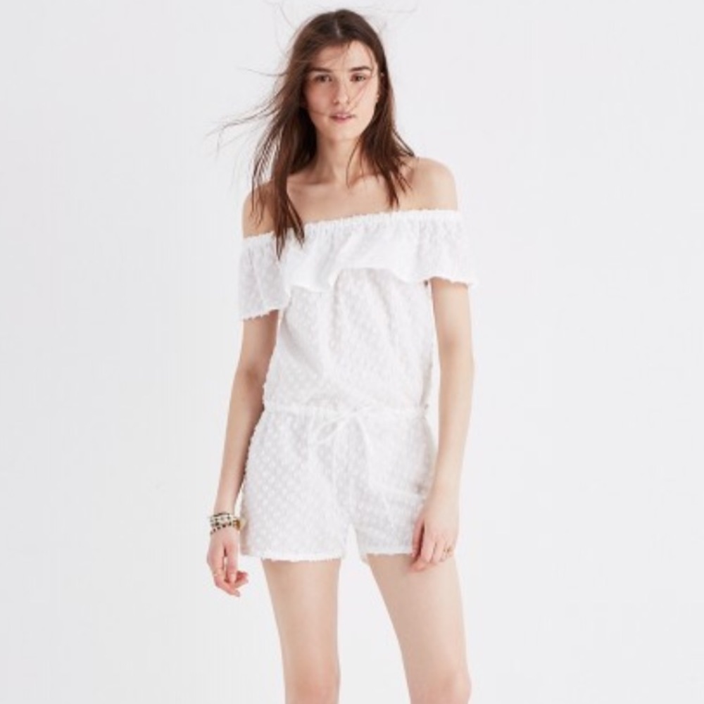 🎉HP🎉🎀NEW🎀MADEWELL Off The Shoulder Romper