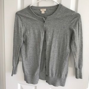 J Crew Heather Gray Clare Caridigan