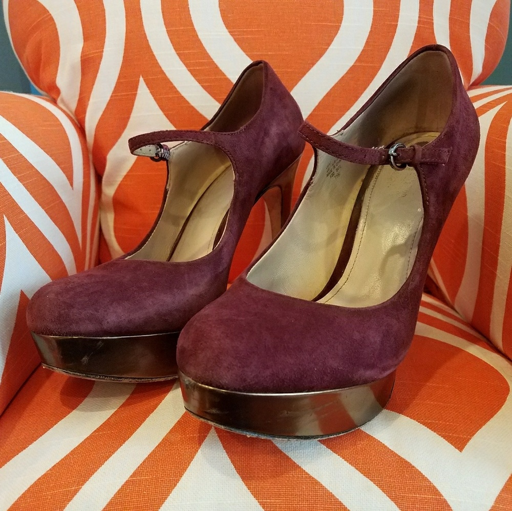Burgundy Pump by Joan and David
